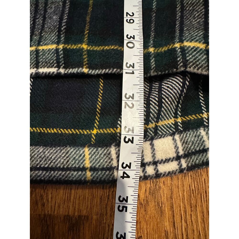 Faconnable Men’s Vintage Wool Blend Plaid Collared Pullover Sweater Blue Large - Picture 10 of 11